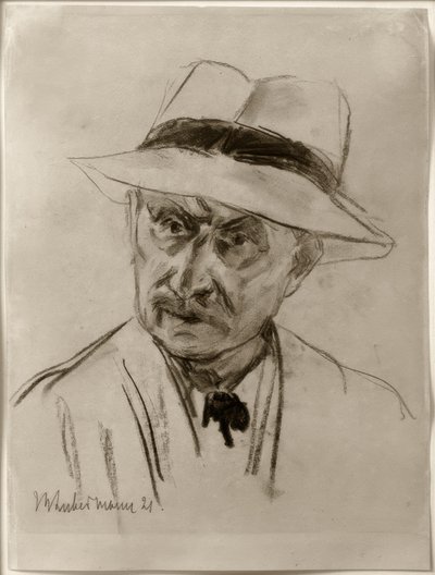 Max Liebermann / Omakuva panamahattu päässä tekijältä Max Liebermann