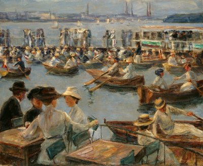 Alsterilla Hampurissa, 1910 tekijältä Max Liebermann