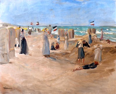 Noordwijkin rannalla, 1908. tekijältä Max Liebermann