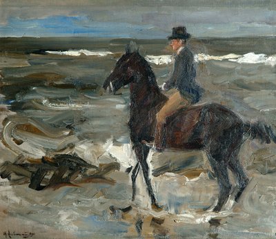 Ratsastaja rannalla tekijältä Max Liebermann