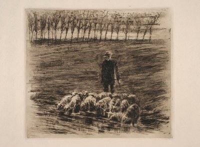 Lampaanlauma juottopaikalla tekijältä Max Liebermann