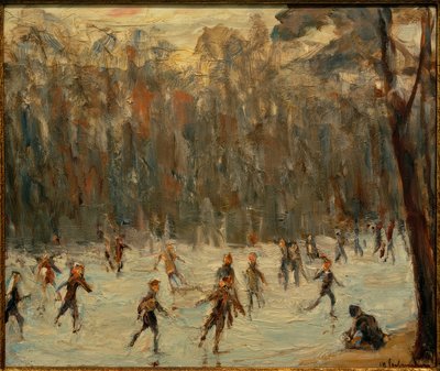 Luistelijat eläintarhassa tekijältä Max Liebermann