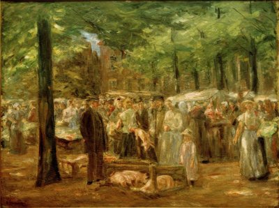 Schweinemarkt Haarlemissa tekijältä Max Liebermann
