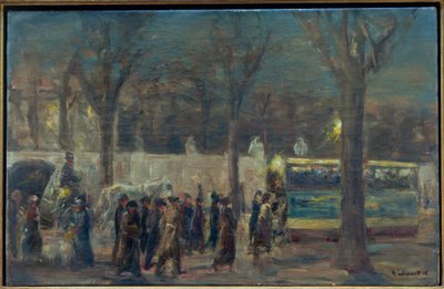 Katukuva Brandenburgin portilla (ilta Brandenburgissa ..) tekijältä Max Liebermann