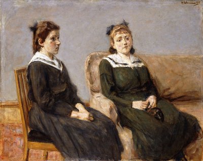 The Two Sisters nahka; The Two Sisters Leather, 1911 tekijältä Max Liebermann