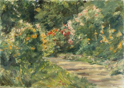 Wannsee Garden, n. 1920-29 (öljy kankaalle) tekijältä Max Liebermann