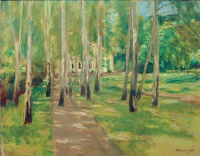 Wannsee-puutarha, jossa on koivukatu tekijältä Max Liebermann