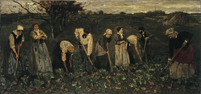 Työntekijät juurikaspellolla tekijältä Max Liebermann