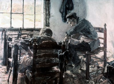 Kenkävalmistajan työpaja, 1881 tekijältä Max Liebermann