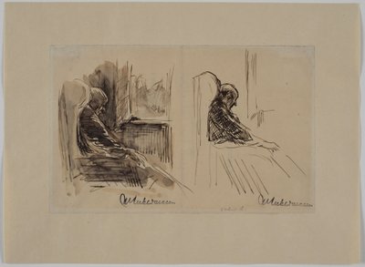 Kaksi muotokuvaa hänen isästään Louis Liebermannista nojatuolissa tekijältä Max Liebermann