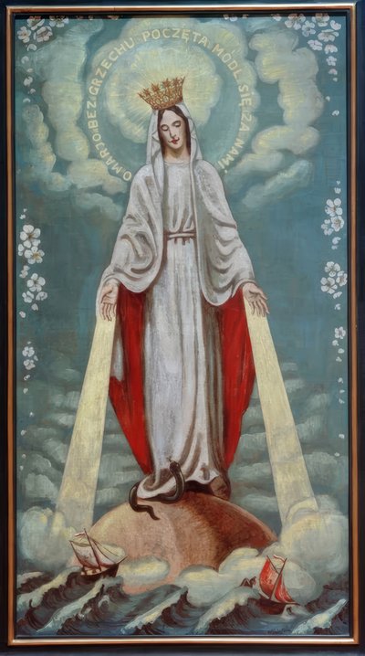 Neitsyt Maria välittäjänä tekijältä Max Pechstein