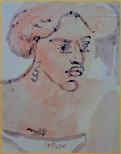 naisen muotokuva tekijältä Max Pechstein