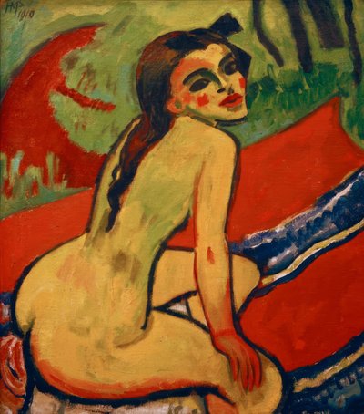 Sitzender weiblicher Akt von Max Pechstein