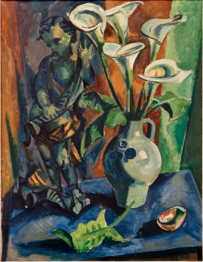 Still life with putto and calla tekijältä Max Pechstein