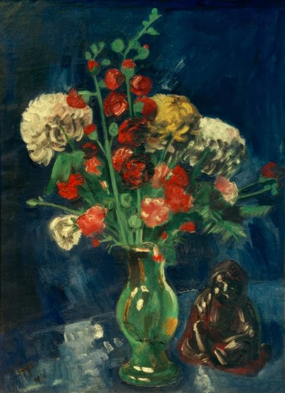 Stillleben mit chinesischem Buddha (Still life with Chinese Buddha) tekijältä Max Pechstein