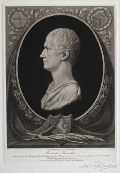 Alexander Hamilton, 1901. tekijältä Max Rosenthal