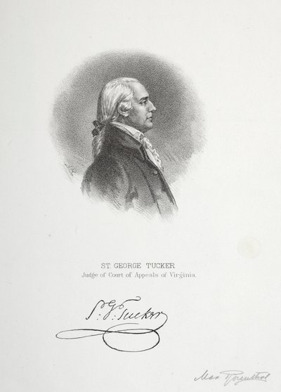 St. George Tucker, Virginian muutoksenhakutuomioistuimen tuomari tekijältä Max Rosenthal