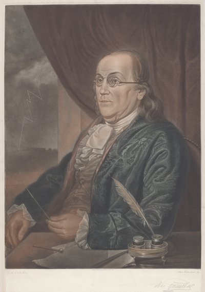Benjamin franklin tekijältä Max Rosenthal after Charles Willson Peale