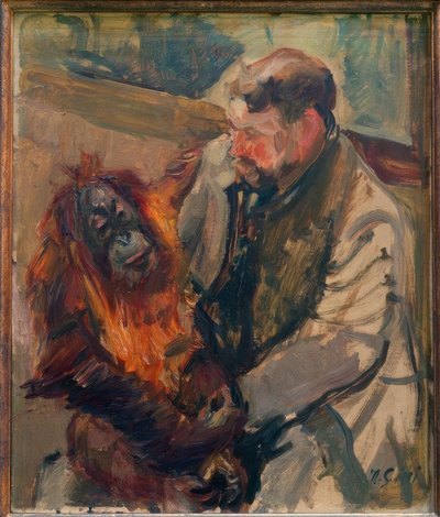 Skizze Orang Utan I – Wörter mit Seemann tekijältä Max Slevogt