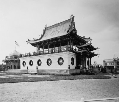 Kiinan paviljonki, koko Venäjän näyttely, Nižni Novgorod, Venäjä, 1896. tekijältä Maxim Dmitriev