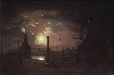 Syysyö Pietarissa, 1835 tekijältä Maxim Nikiphorovich Vorobyev