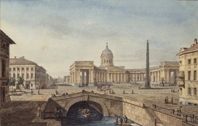 Kazanin katedraali Pietarissa, 1817 tekijältä Maxim Nikiphorovich Vorobyev