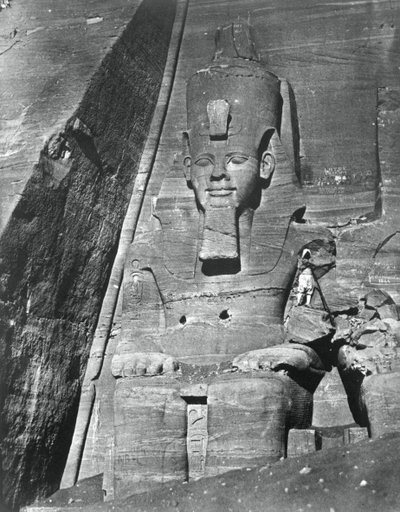 Kolossaalipatsas, Egypti, 1852. tekijältä Maxime Du Camp