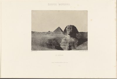 Keski-Egypti. Sfinksi. tekijältä Maxime Du Camp