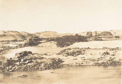 Sisäänkäynti ensimmäiseen kaihiin lähellä Assuania, 1849-50. tekijältä Maxime Du Camp