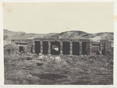 Gournah, Menephtan palatsi 1.; Thebes tekijältä Maxime Du Camp