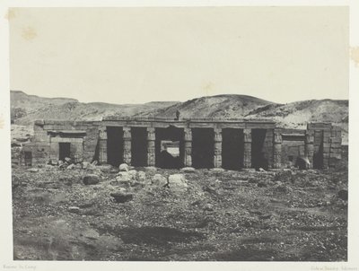 Gournah, Menephtan palatsi 1.; Thebes tekijältä Maxime Du Camp