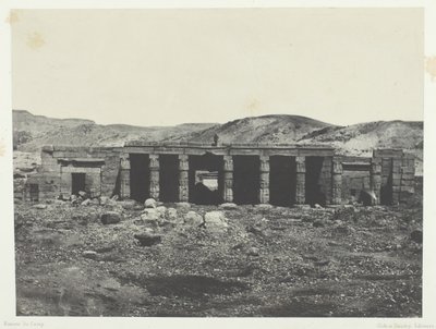 Gournah, Menephta I:n palatsi, Thebes, 184951, painettu 1852. tekijältä Maxime Du Camp