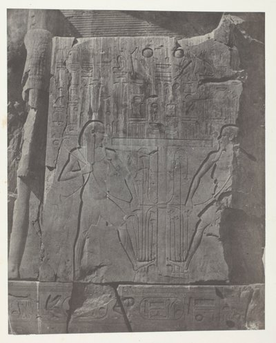 Gournah, Kolossin valtaistuimen veistokset; Thebes tekijältä Maxime Du Camp