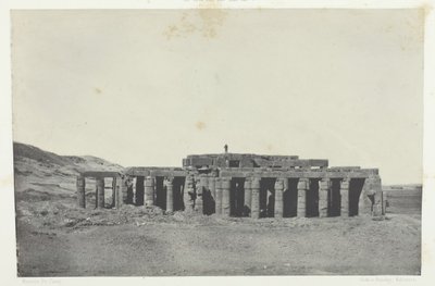 Gournah, Osymandiasin hauta, Thebes, 184951, painettu 1852. tekijältä Maxime Du Camp