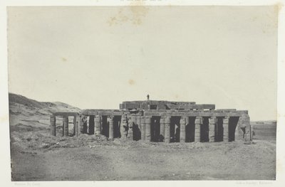 Gournah, Osymandiasin hauta; Thebe, levy 58 albumista "Egypte, Nubie, Palestine et Syrie" (1852). tekijältä Maxime Du Camp