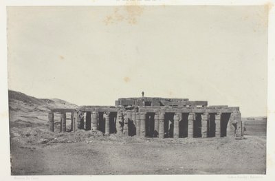 Gournah, Osymandiasin hauta; Thebe, levy 58 albumista "Egypte, Nubie, Palestine et Syrie" (1852). tekijältä Maxime Du Camp