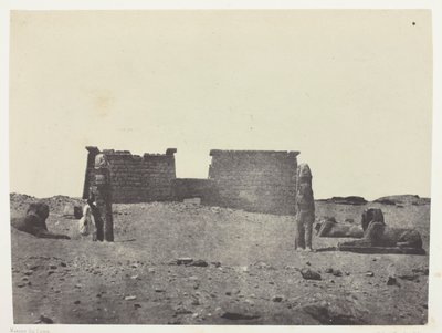 Hémi-Spéos De Séboua, Drômos; Nubie, levy 97 albumista "Egypte, Nubie, Palestine et Syrie" (1852). tekijältä Maxime Du Camp