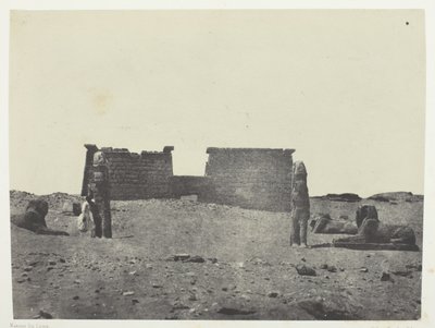 Hémi-Spéos De Séboua, Drômos; Nubie, levy 97 albumista "Egypte, Nubie, Palestine et Syrie" (1852). tekijältä Maxime Du Camp