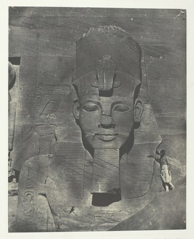 Ibsamboul, Phre Nubian Speos, Palestiinan ja Syyrian haudattu mediaalinen kolossi, 184951, painettu 1852 tekijältä Maxime Du Camp