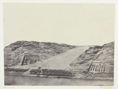 Ibsamboul, Les Deux Spéos; Nubie, levy 101 albumista "Egypte, Nubie, Palestine et Syrie" (1852). tekijältä Maxime Du Camp