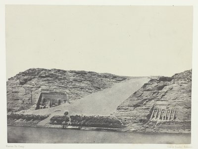 Ibsamboul, Les Deux Spéos; Nubie, levy 101 albumista "Egypte, Nubie, Palestine et Syrie" (1852). tekijältä Maxime Du Camp