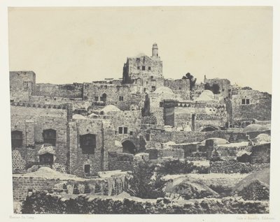 Jerusalem, läntinen kaupunginosa; Palestiina tekijältä Maxime Du Camp