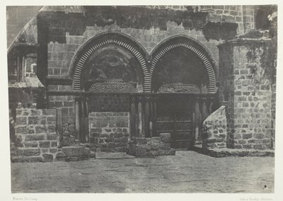 Jerusalem, Pyhän haudan kirkon ala-arkadit; Palestiina tekijältä Maxime Du Camp