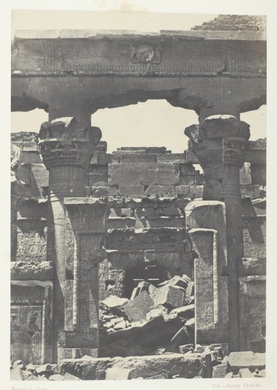 Kalabsheh, Porte du Pronaos; nubia tekijältä Maxime Du Camp