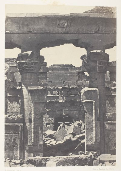 Kalabsheh, Porte du Pronaos; nubia tekijältä Maxime Du Camp