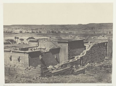 Kalabscheh, yleinen näkymä Kalabschehin temppelistä (Talmis); Nubia tekijältä Maxime Du Camp