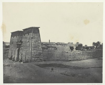Karnak, Temple de Khons, Thèbes, 184951, painettu 1852. tekijältä Maxime Du Camp