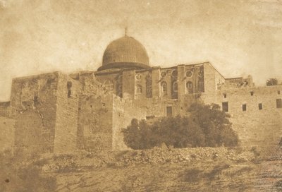 Koubbé-Nébi-Monça - Mooseksen kupoli Jerusalemissa, elokuu 1850. tekijältä Maxime Du Camp