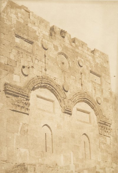 Golden Gate Jerusalemissa elokuussa 1850. tekijältä Maxime Du Camp