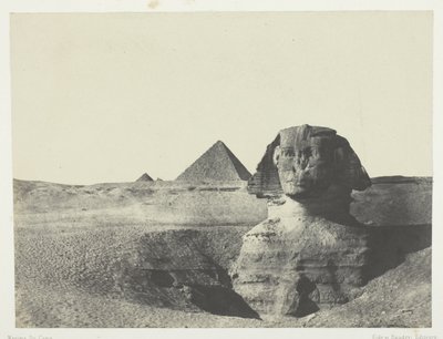 Sfinksi edestä nähtynä, Keski-Egypti tekijältä Maxime Du Camp